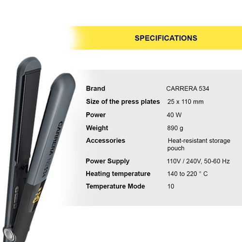 CARRERA N°534 Hair straightener